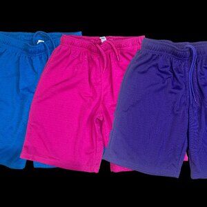 Girls Size 10/12 Tec-One athletic mesh shorts, 3 pack
